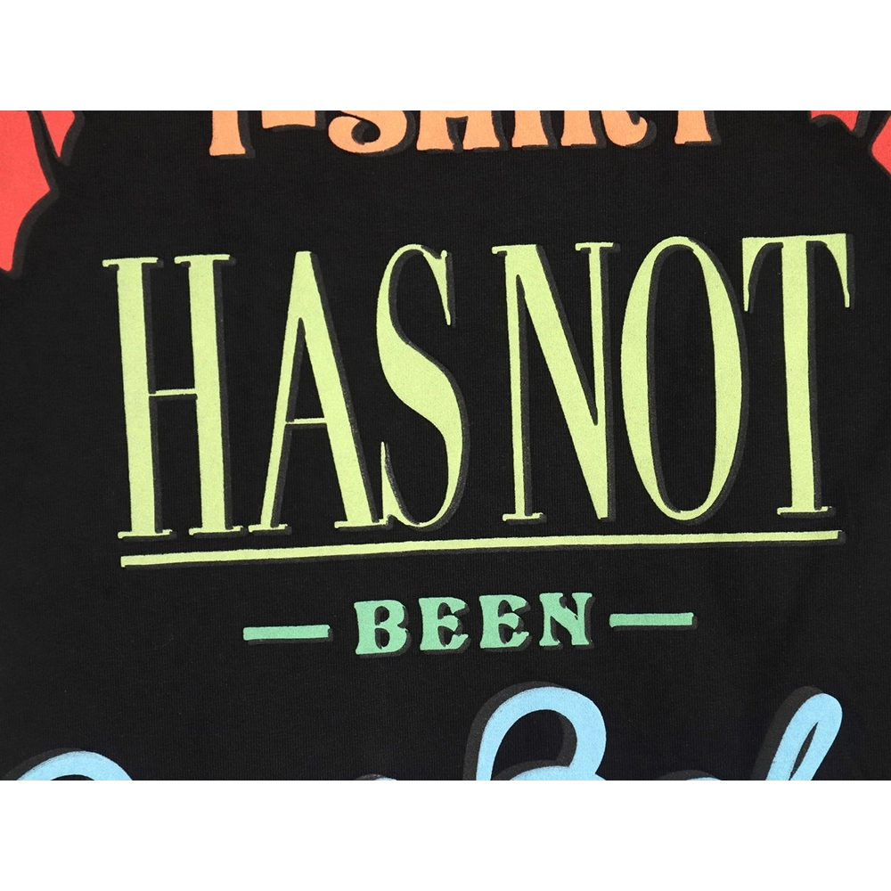 Balenciaga letter foam print washed distressed short-sleeved T-shirt TSK2,Balenciaga