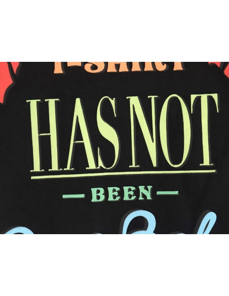 Balenciaga letter foam print washed distressed short-sleeved T-shirt TSK2,Balenciaga