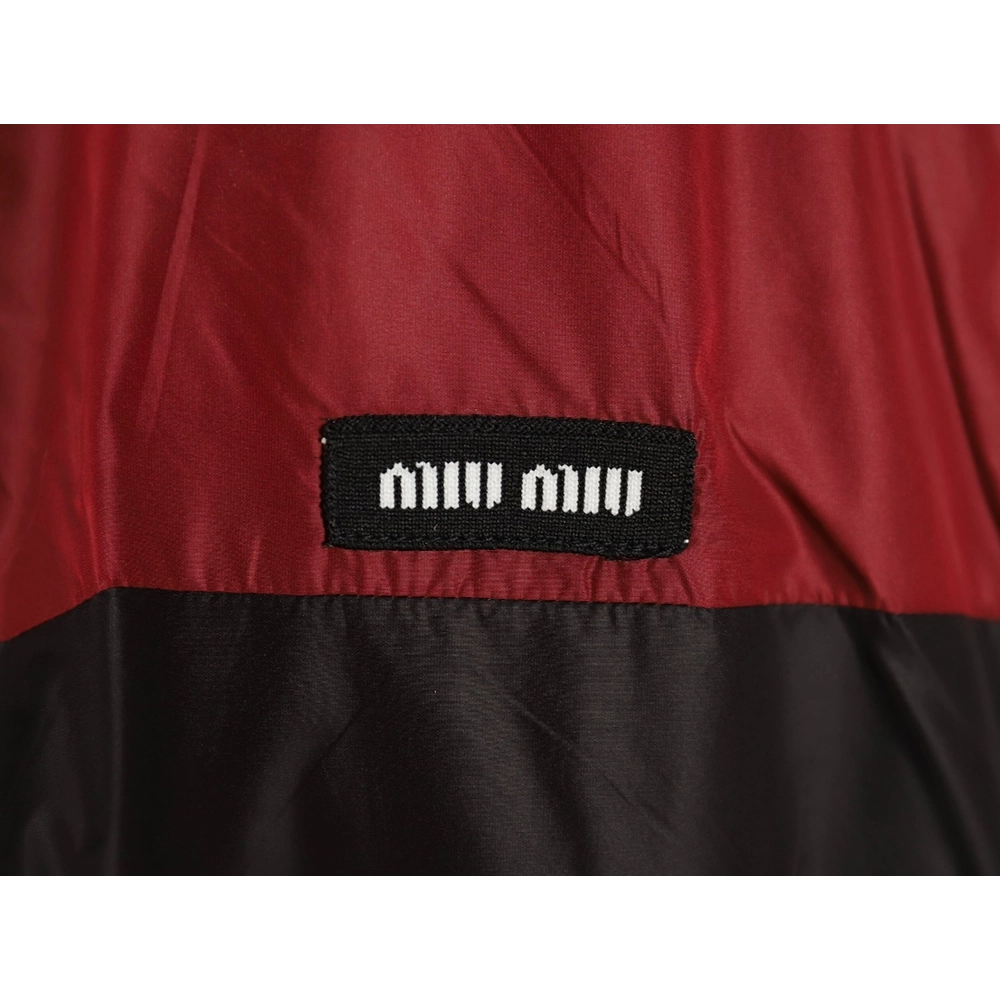 Miu Miu patchwork lettering trench coat,Miu Miu