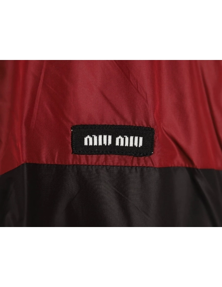 Miu Miu patchwork lettering trench coat,Miu Miu