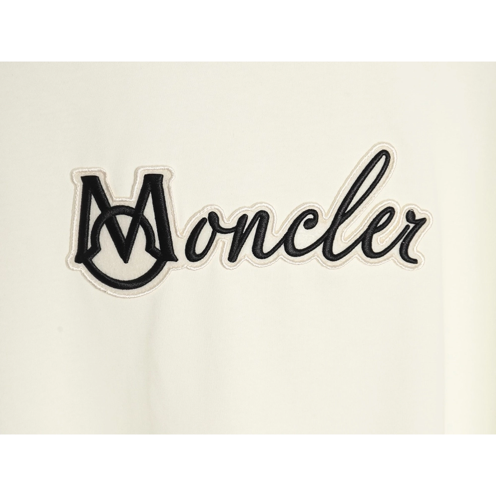 Moncler embroidered letter jacquard short-sleeved T-shirt,Moncler