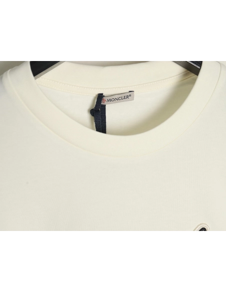 Moncler embroidered letter jacquard short-sleeved T-shirt,Moncler