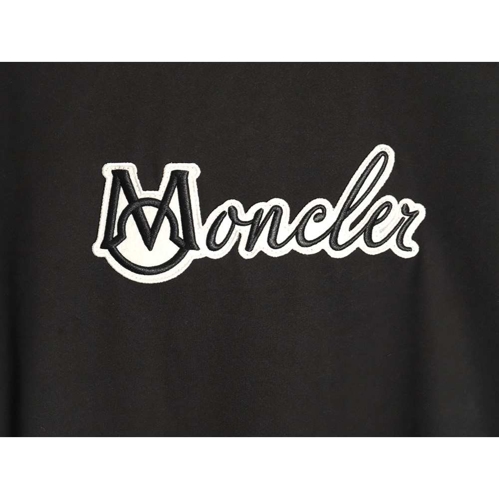 Moncler embroidered letter jacquard short-sleeved T-shirt TSK1,Moncler
