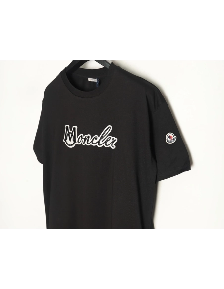 Moncler embroidered letter jacquard short-sleeved T-shirt TSK1,Moncler