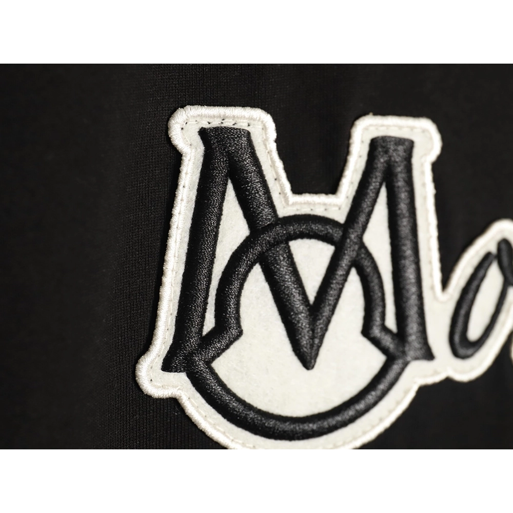 Moncler embroidered letter jacquard short-sleeved T-shirt TSK1,Moncler