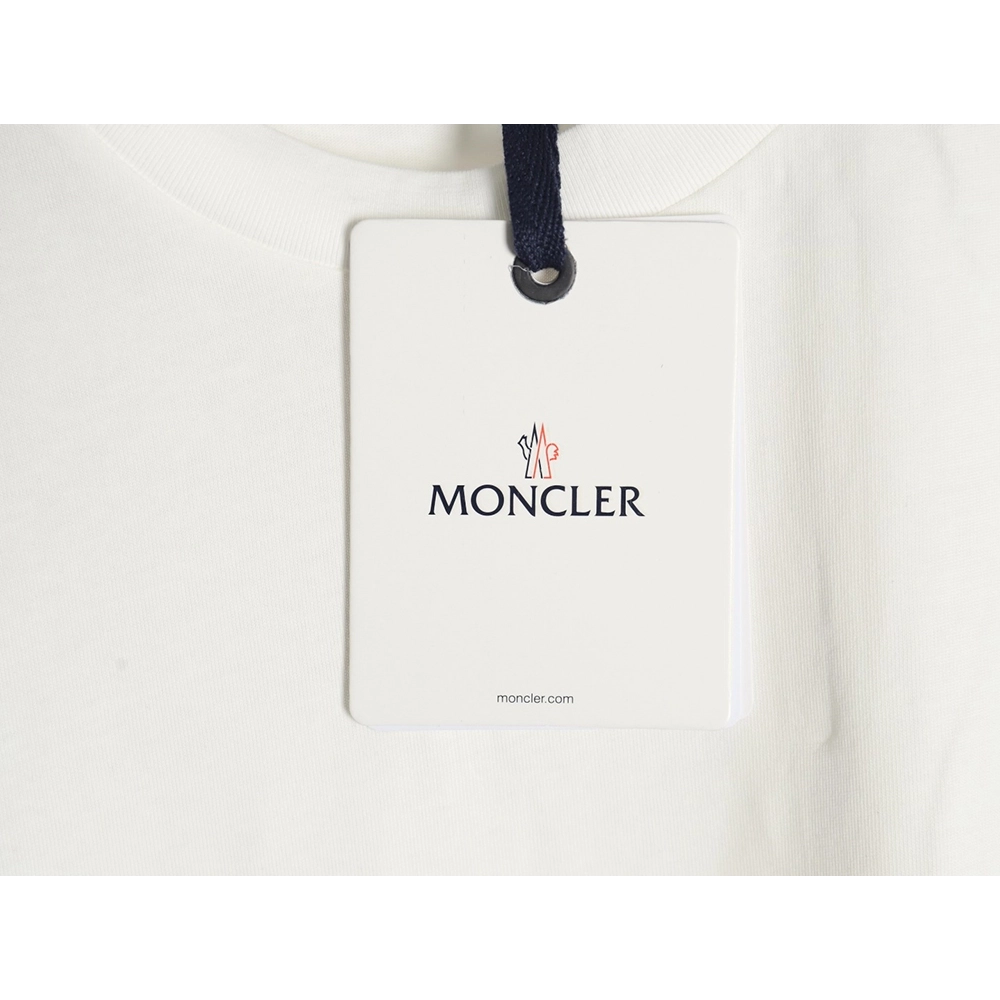 Moncler embroidered letter jacquard short-sleeved T-shirt TSK2,Moncler