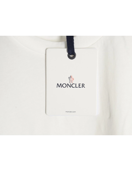 Moncler embroidered letter jacquard short-sleeved T-shirt TSK2,Moncler