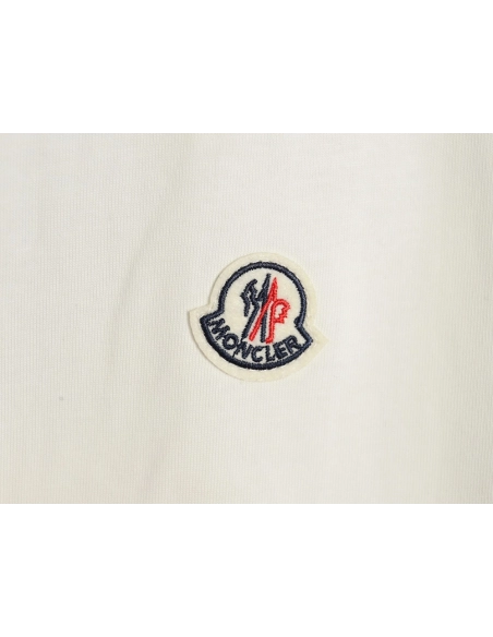 Moncler embroidered letter jacquard short-sleeved T-shirt TSK2,Moncler