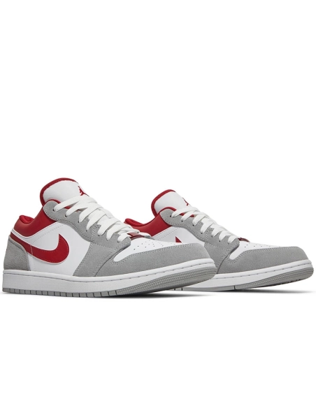 AIR JORDAN 1 LOW SE LIGHT SMOKE GREY GYM RED DC6991 016,AIR JORDAN 1 LOW,Air Jordan