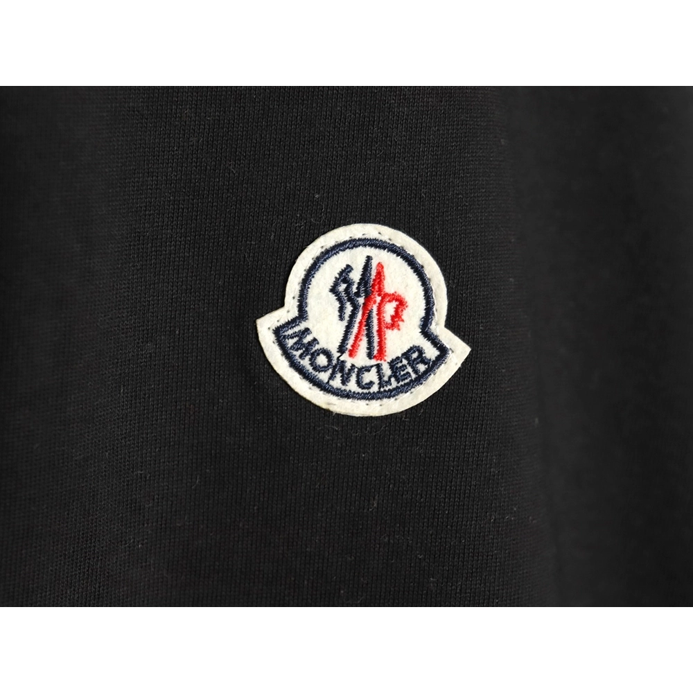 Moncler embroidered letter jacquard short-sleeved T-shirt TSK3,Moncler