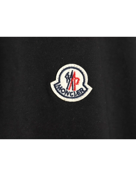 Moncler embroidered letter jacquard short-sleeved T-shirt TSK3,Moncler