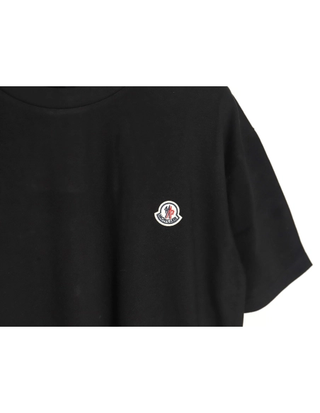 Moncler embroidered letter jacquard short-sleeved T-shirt TSK3,Moncler