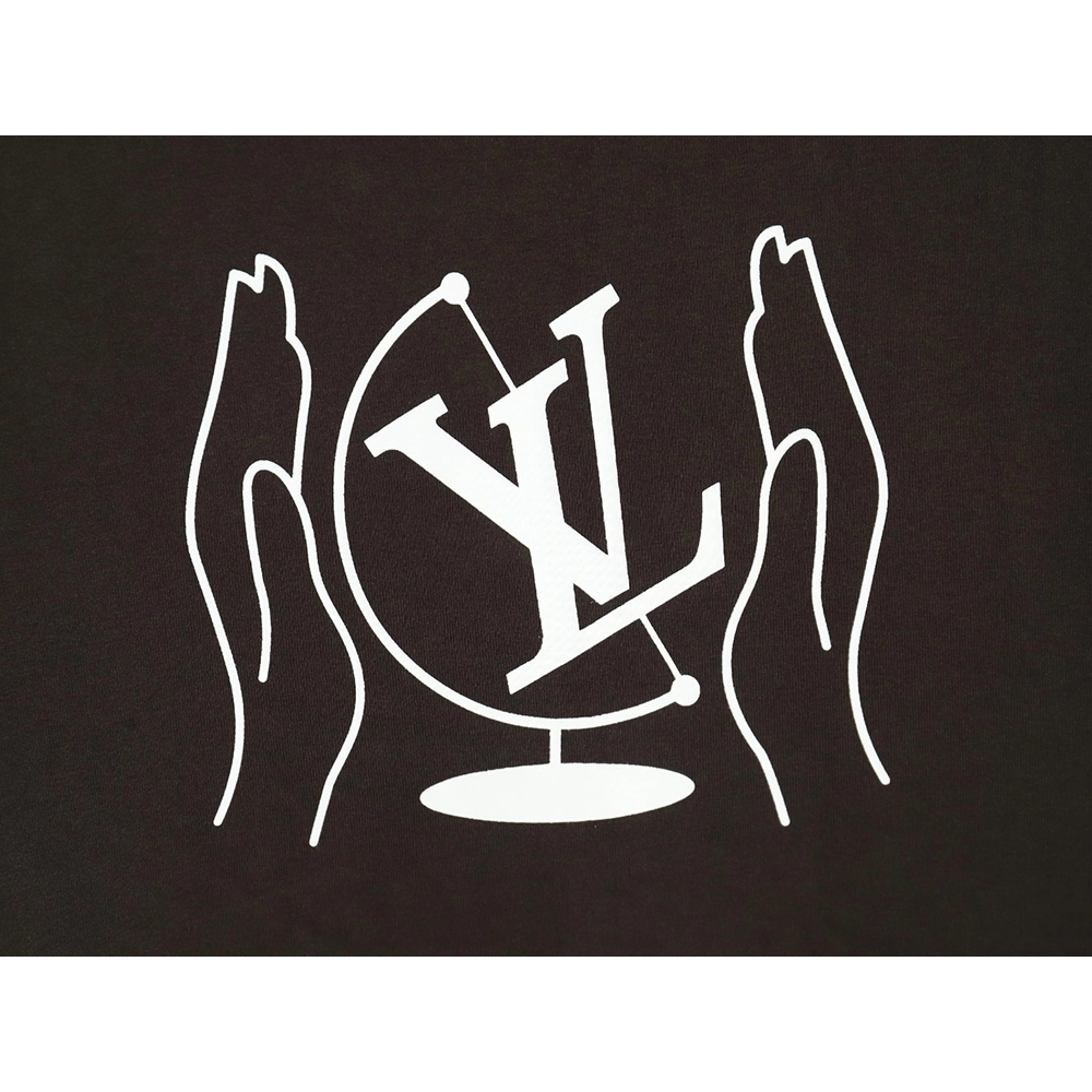 Louis Vuitton horizontal line logo print short sleeve T-shirt,Louis Vuitton