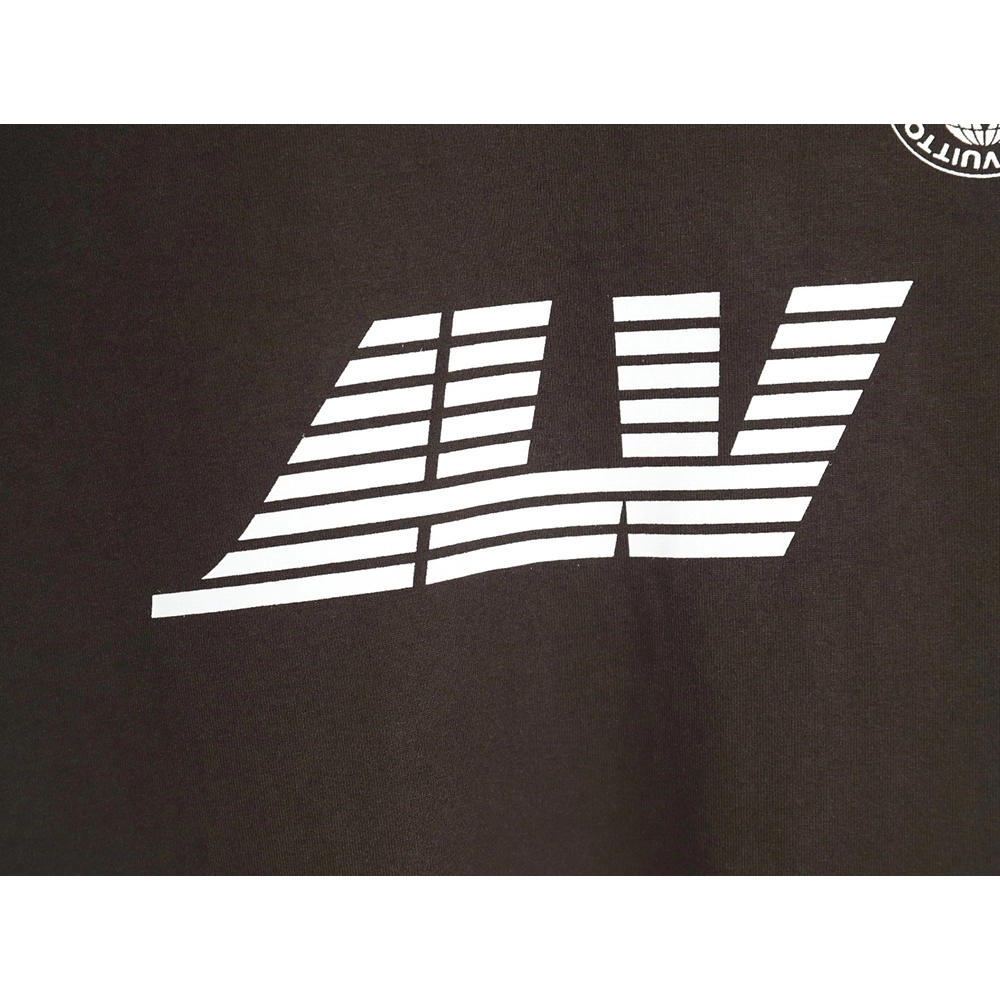 Louis Vuitton horizontal line logo print short sleeve T-shirt,Louis Vuitton