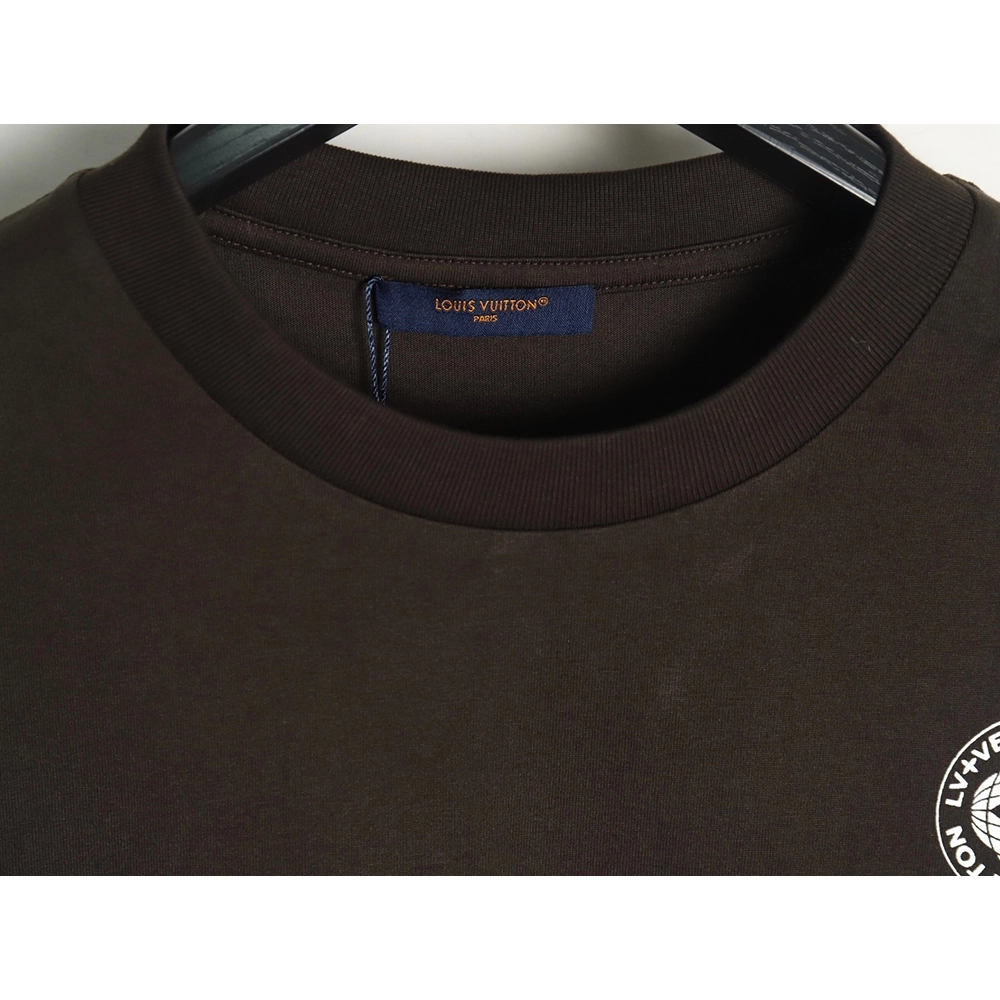 Louis Vuitton horizontal line logo print short sleeve T-shirt,Louis Vuitton