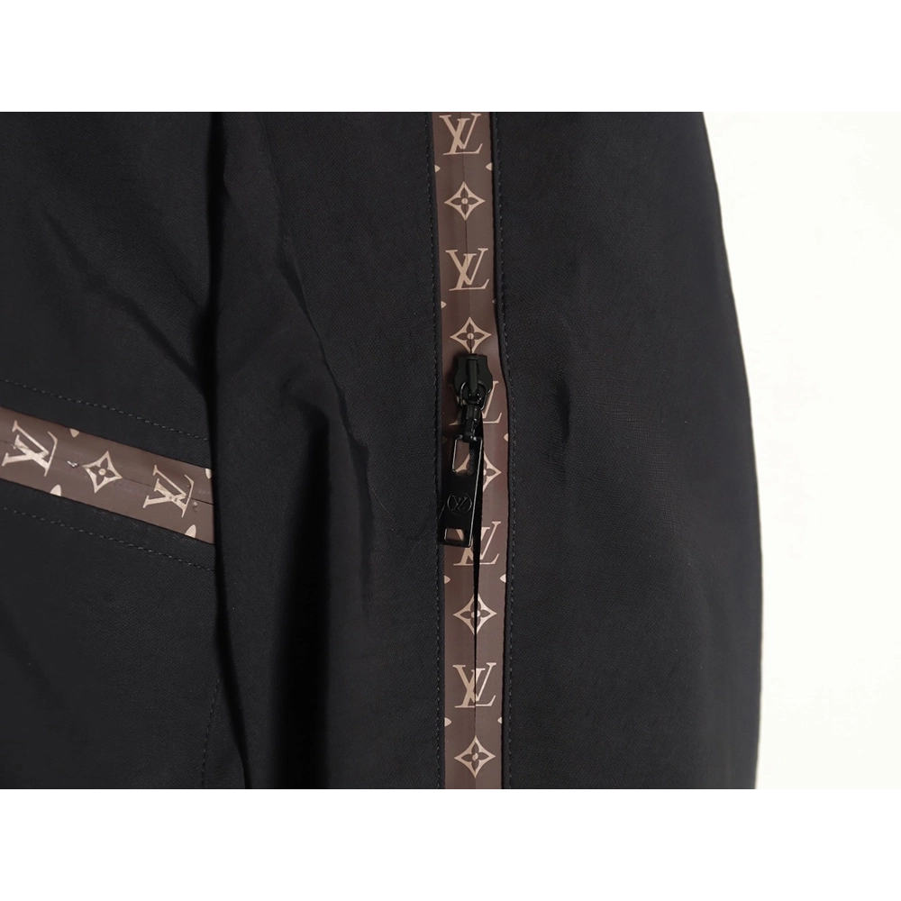 Louis Vuitton monogram patchwork trench coat zipper jacket,Louis Vuitton