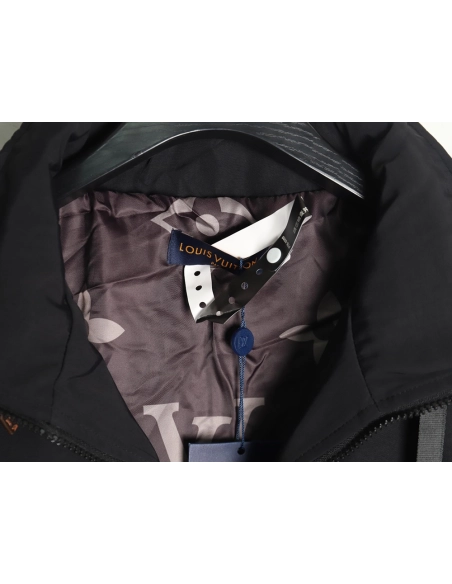 Louis Vuitton monogram patchwork trench coat zipper jacket,Louis Vuitton