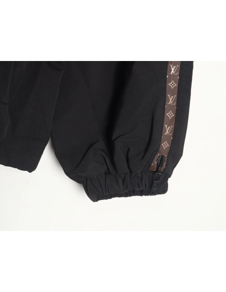 Louis Vuitton monogram patchwork trench coat zipper jacket,Louis Vuitton