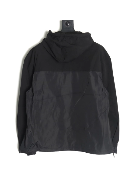 Prada Letters Logo Half Zip Hooded Jacket,Prada