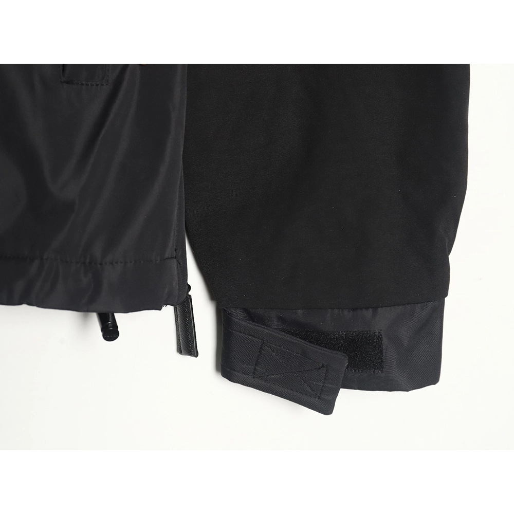 Prada Letters Logo Half Zip Hooded Jacket,Prada
