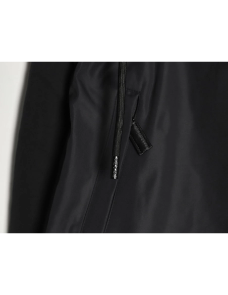 Prada Letters Logo Half Zip Hooded Jacket,Prada