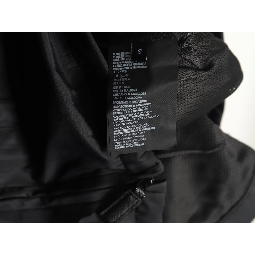 Prada Letters Logo Half Zip Hooded Jacket,Prada