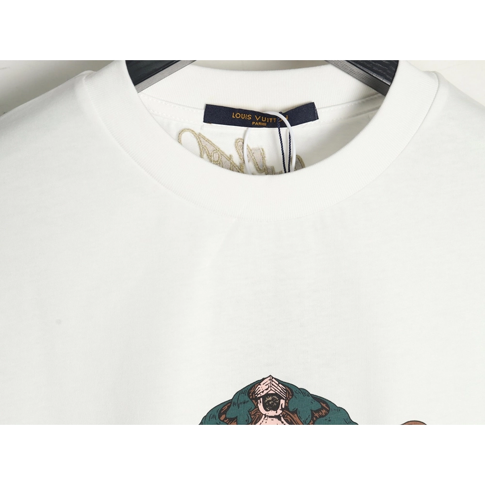 Louis Vuitton Double Dog Logo Short Sleeve T-Shirt,Louis Vuitton