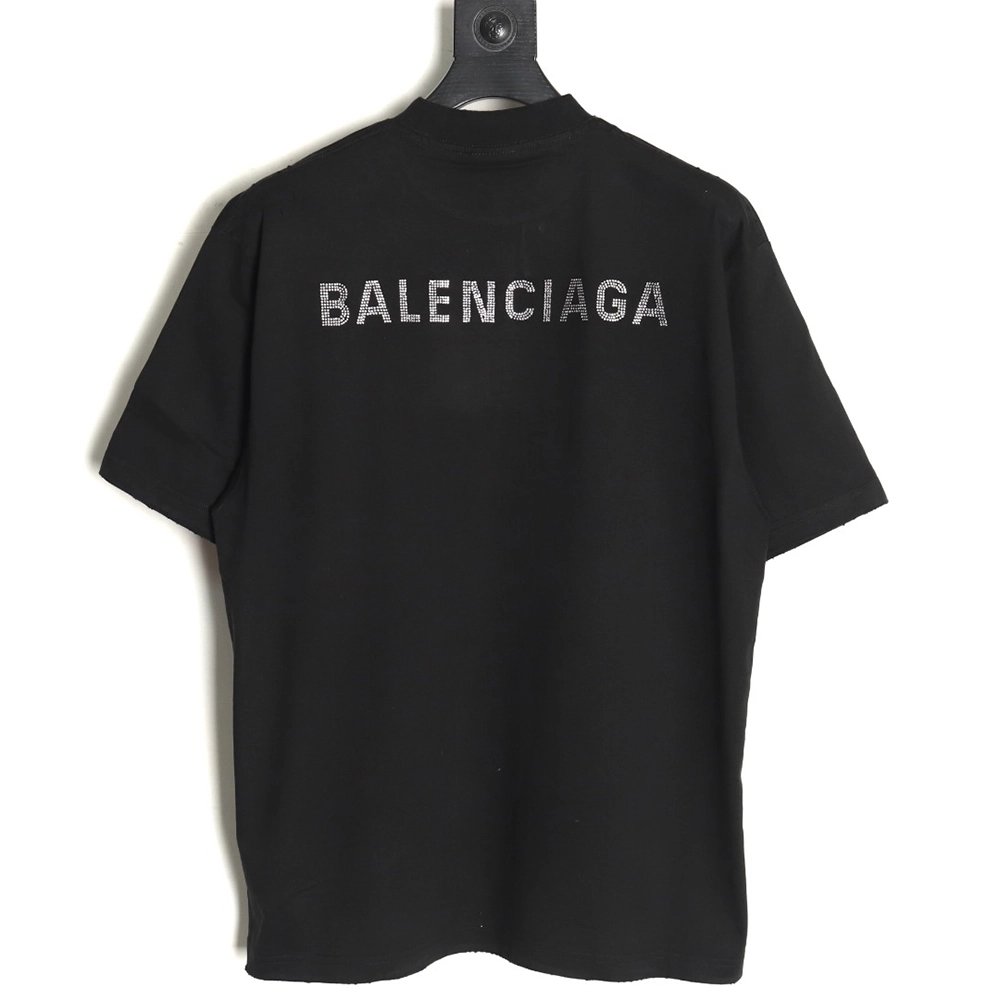 Balenciaga hot diamond short-sleeved T-shirt,Balenciaga