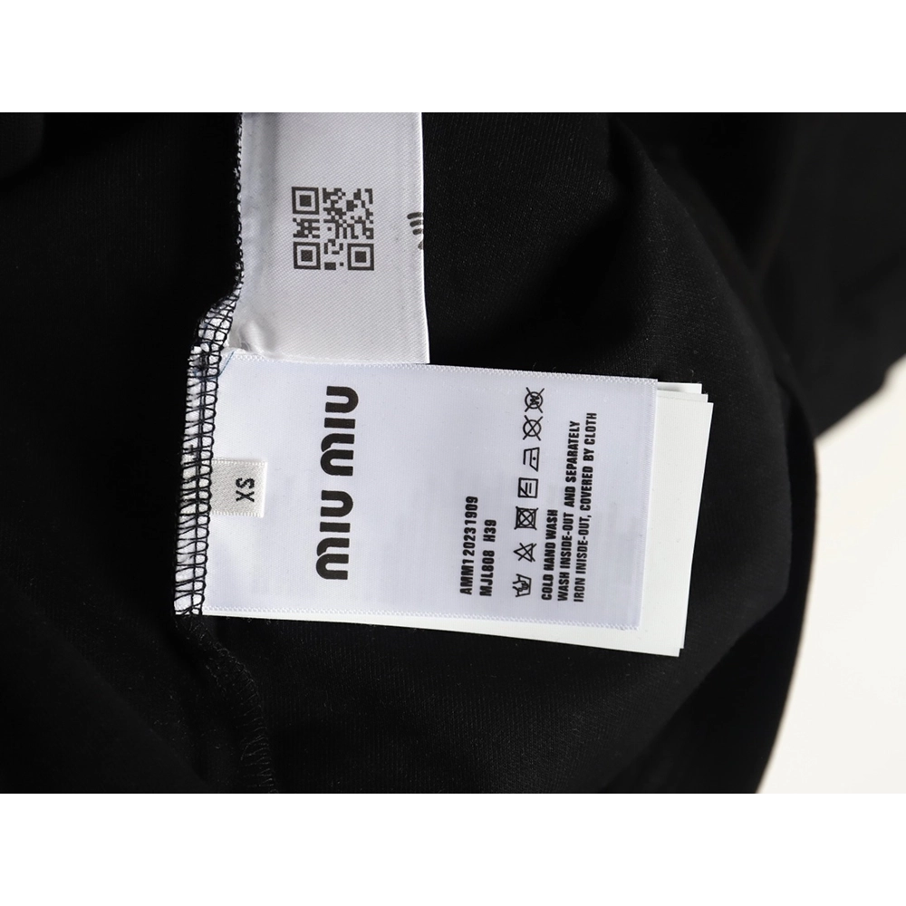 Miu Miu micro logo lettering polo shirt,Miu Miu