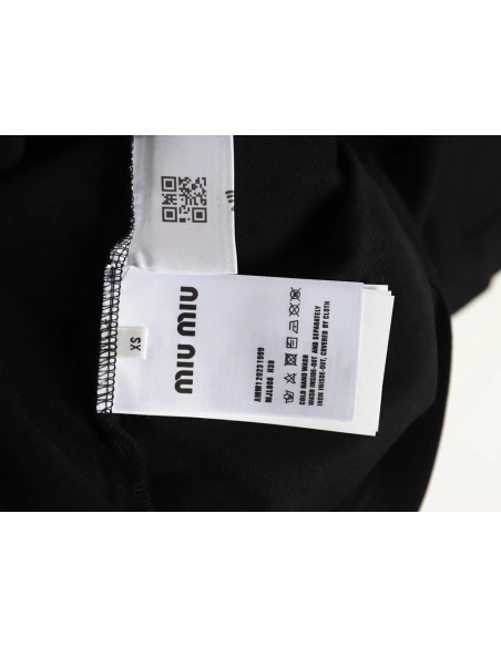 Miu Miu micro logo lettering polo shirt,Miu Miu