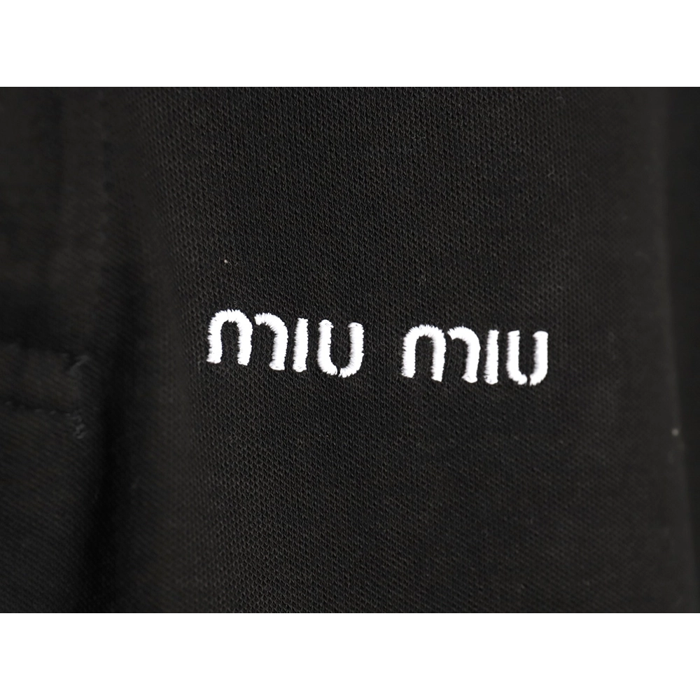 Miu Miu micro logo lettering polo shirt,Miu Miu