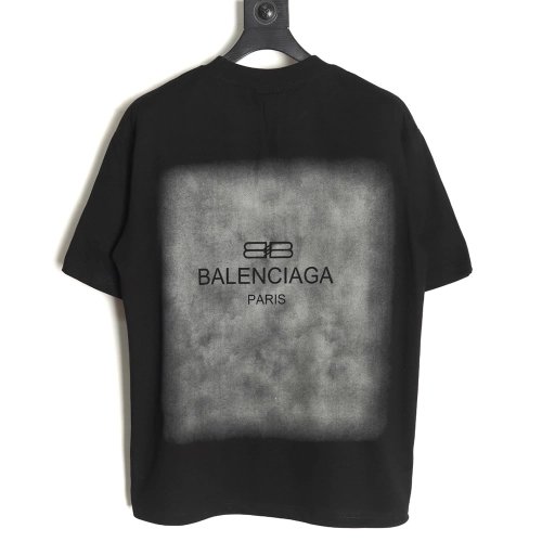 Balenciaga gradient letter logo short sleeve,Balenciaga