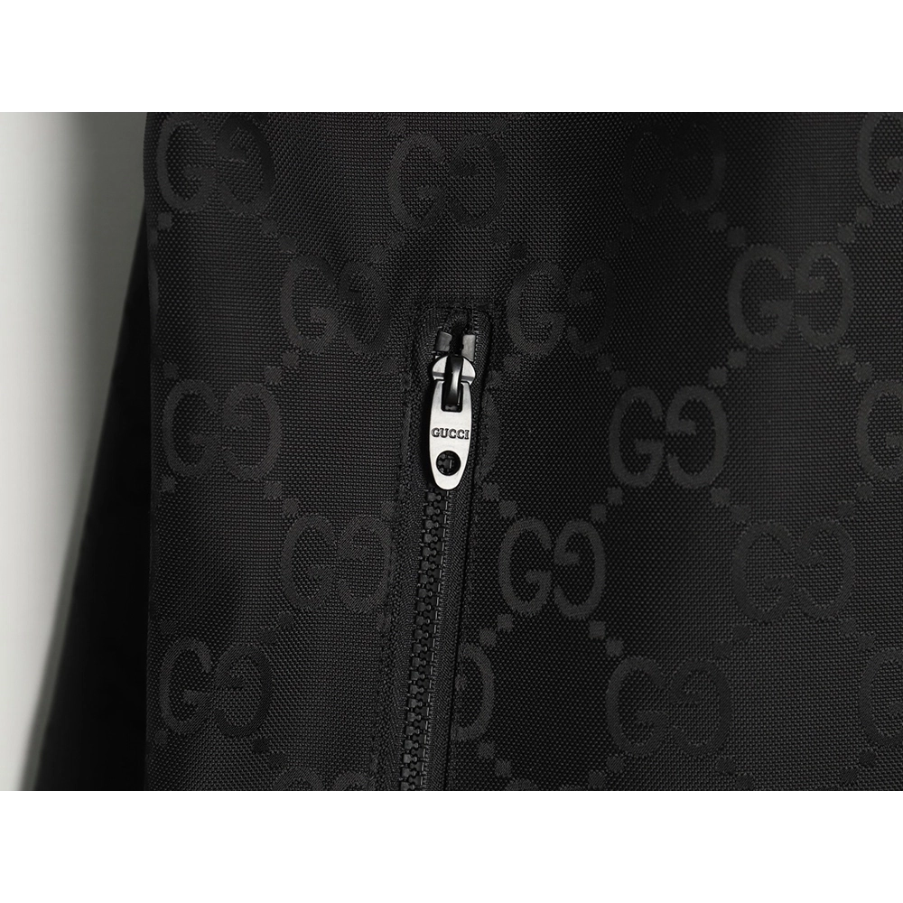 Gucci red and green webbing hooded trench coat,Gucci