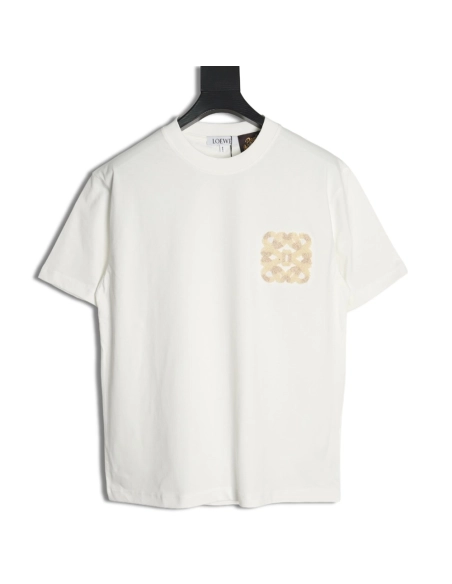 Loewe Towel Embroidered Short Sleeve T-Shirt,Loewe