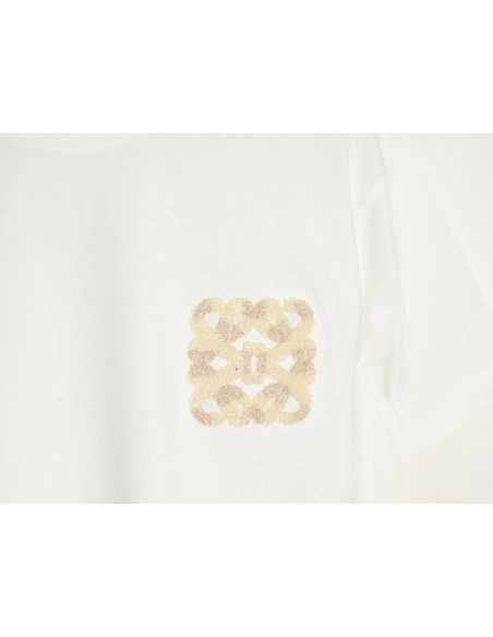 Loewe Towel Embroidered Short Sleeve T-Shirt,Loewe