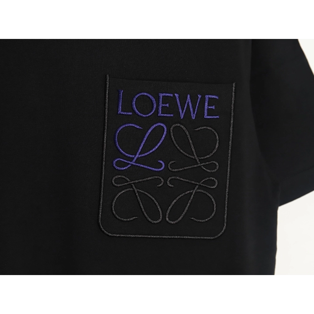 Loewe Pocket Logo Embroidered Short Sleeve T-Shirt TSK1,Loewe