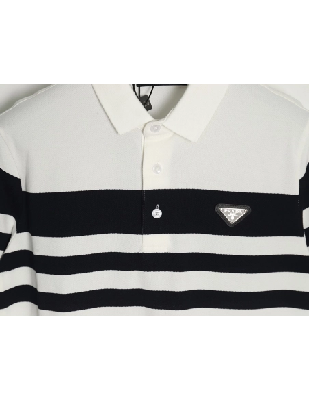 Prada Striped Polo Short Sleeve,Prada