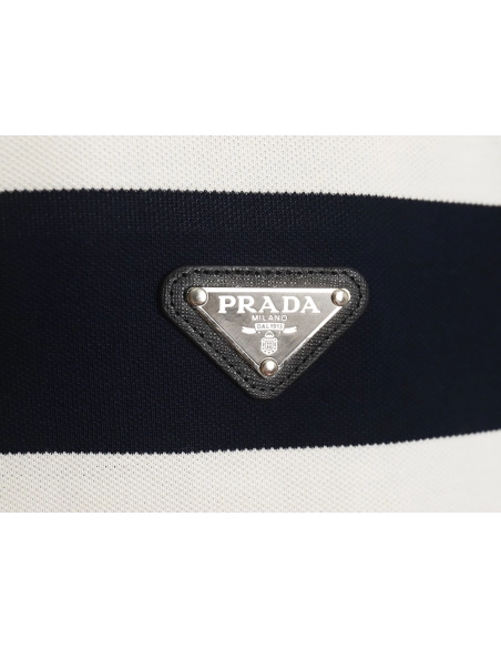 Prada Striped Polo Short Sleeve,Prada