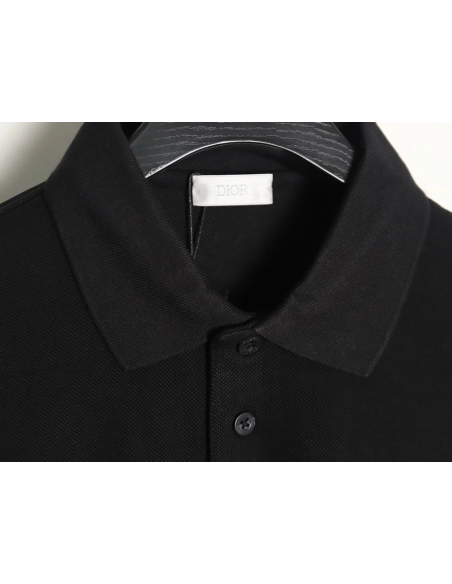 Dior square logo CD embroidered letters short-sleeved polo shirt TSK1,Dior