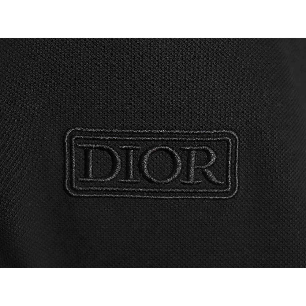Dior square logo CD embroidered letters short-sleeved polo shirt TSK1,Dior
