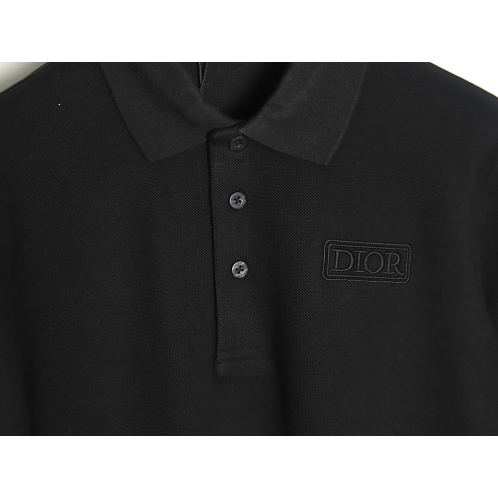 Dior square logo CD embroidered letters short-sleeved polo shirt TSK1,Dior