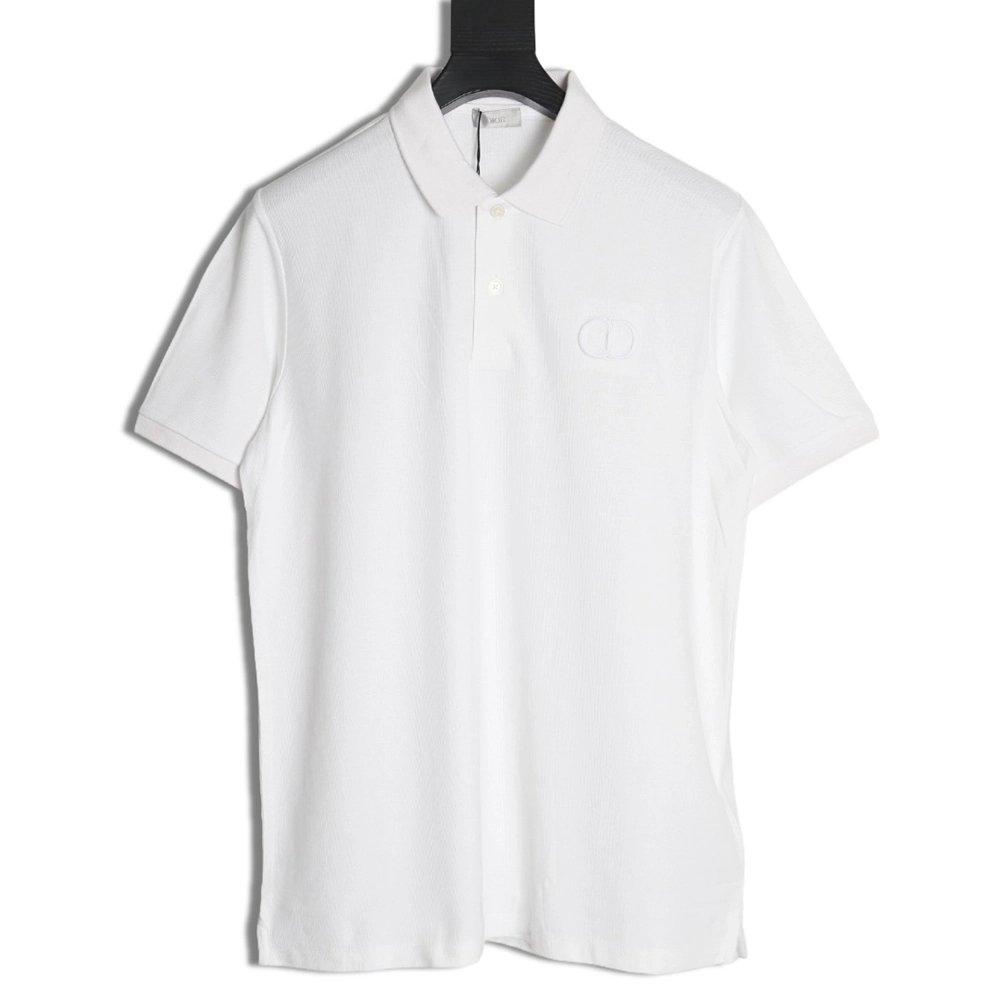 Dior classic CD embroidered short-sleeved polo shirt,Dior