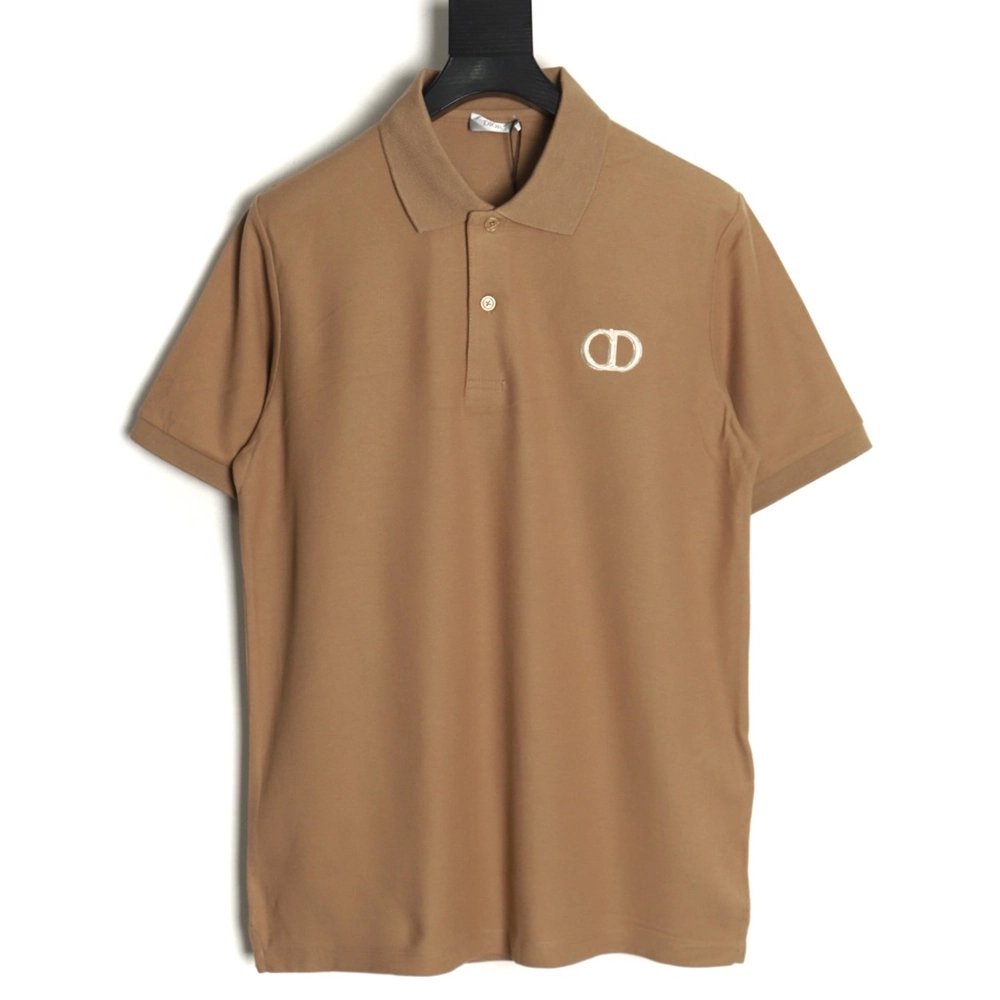 Dior classic CD embroidered short-sleeved polo shirt TSK1,Dior