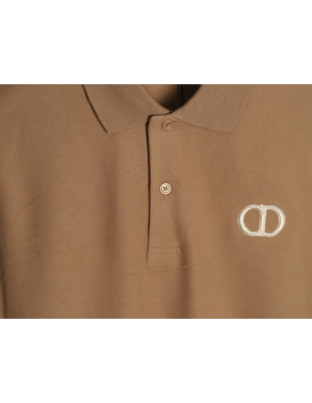 Dior classic CD embroidered short-sleeved polo shirt TSK1,Dior