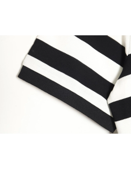 Prada Striped Polo Short Sleeve TSK1,Prada