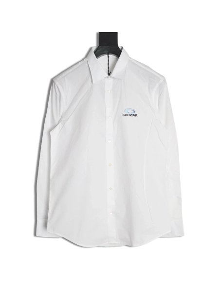 Balenciaga embroidered logo shirt,Balenciaga