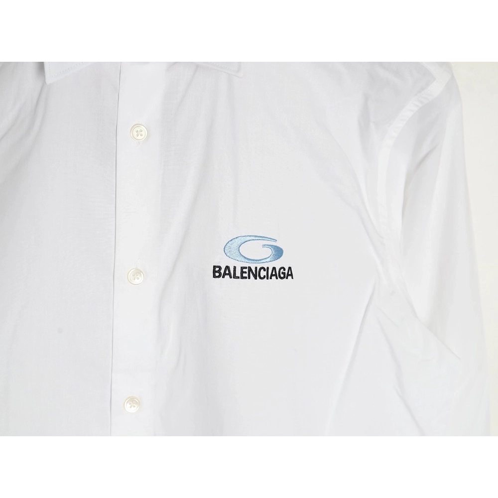 Balenciaga embroidered logo shirt,Balenciaga