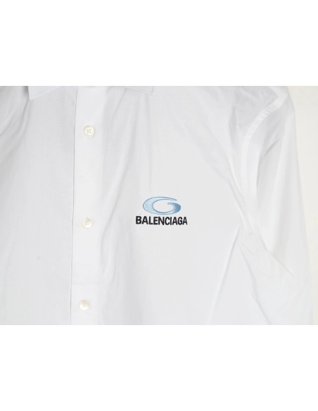 Balenciaga embroidered logo shirt,Balenciaga