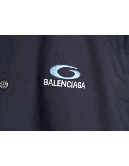Balenciaga embroidered logo shirt TSK1,Balenciaga