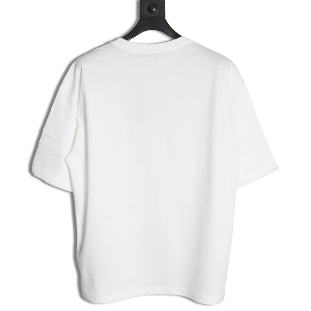 Balenciaga Yellow Tape Double B Letter Short Sleeve,Balenciaga